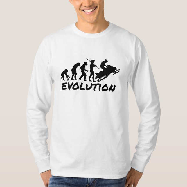 Snowmobile-Evolution T-Shirt (Vorderseite)