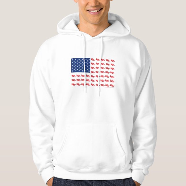 Snowmobile-Flagge Hoodie (Vorderseite)