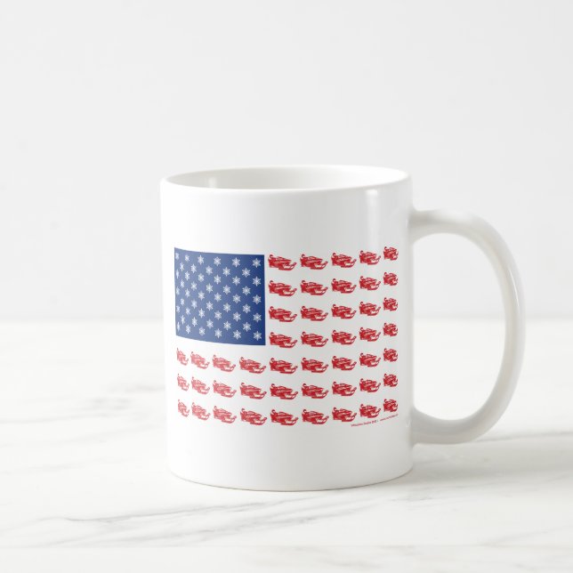 Snowmobile-Flagge Tasse (Rechts)