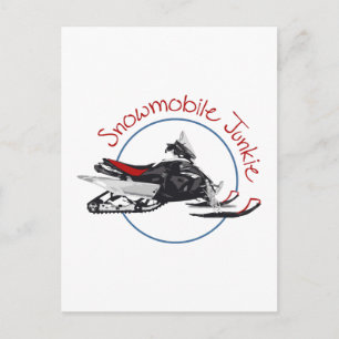 Snowmobile Junkie Postkarte