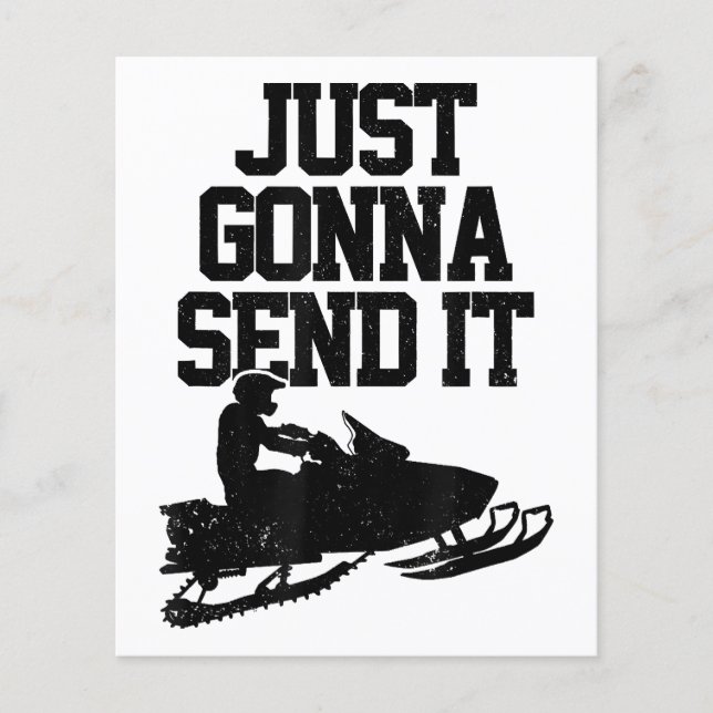 Snowmobile Just Gonna senden Sie es lustig Motor S (Vorderseite)