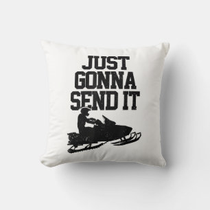 Snowmobile Just Gonna senden Sie es lustig Motor S Kissen