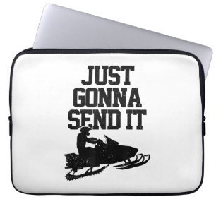 Snowmobile Just Gonna senden Sie es lustig Motor S Laptopschutzhülle