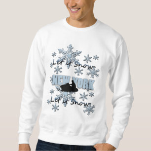 Snowmobile Let it Snow New York Raglan T - Shirt
