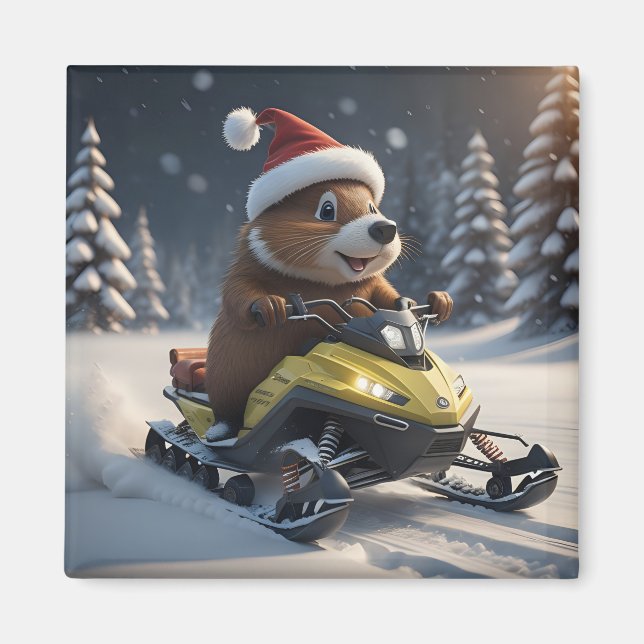 Snowmobile Magnet (Vorne)