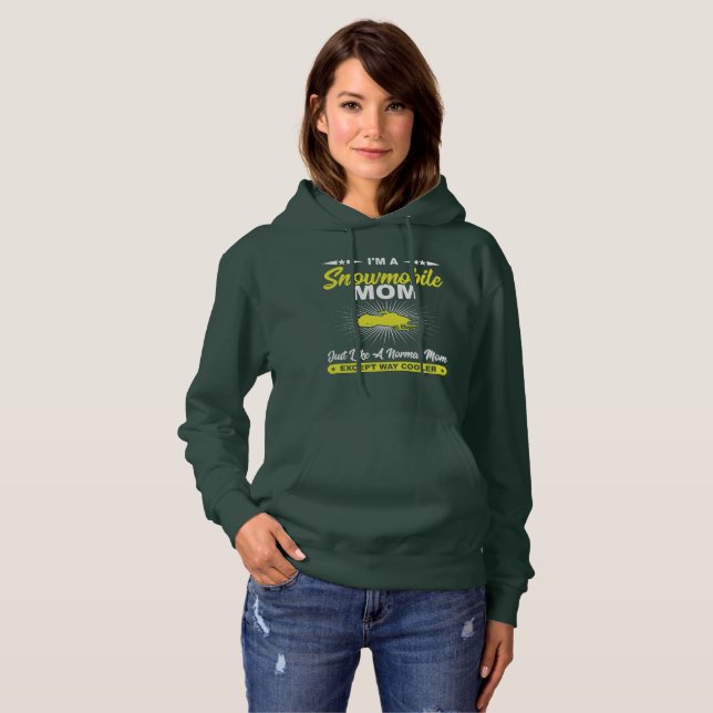 Snowmobile-Mama-GeschenkHoodie Hoodie (Vorne ganz)