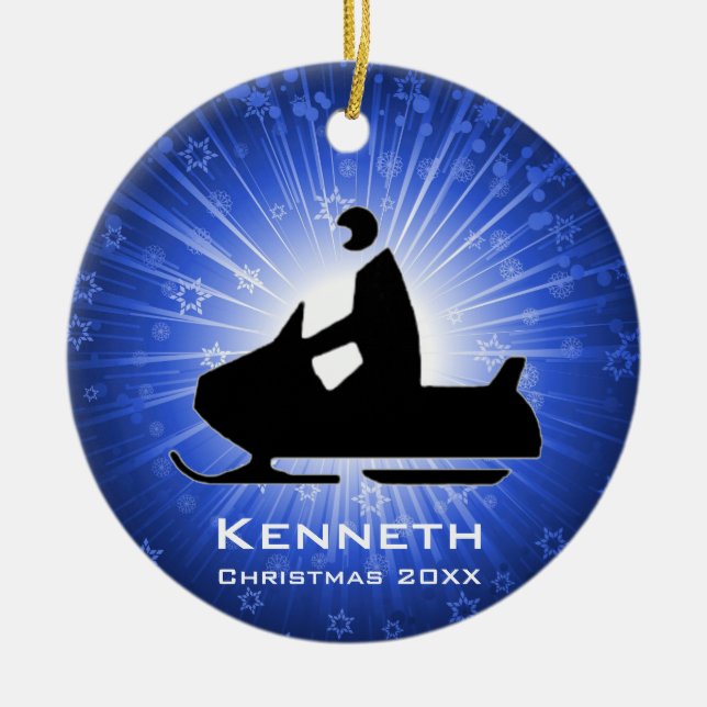 Snowmobile Ornament (Vorne)