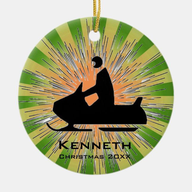Snowmobile Ornament (Vorne)