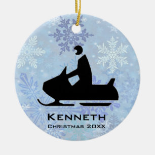 Snowmobile Ornament