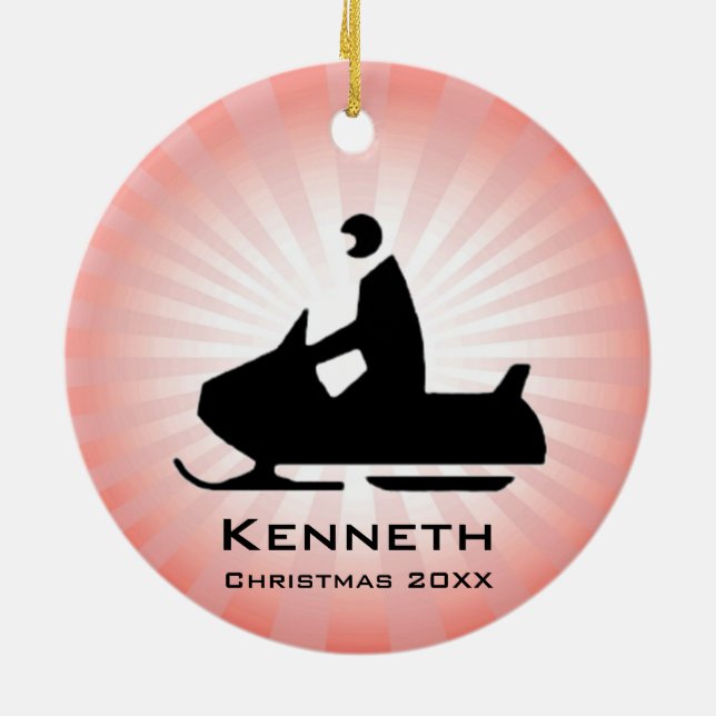 Snowmobile Ornament (Hinten)