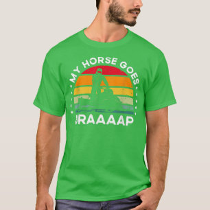 Snowmobile reiten - mein Pferd geht über die Klapp T-Shirt