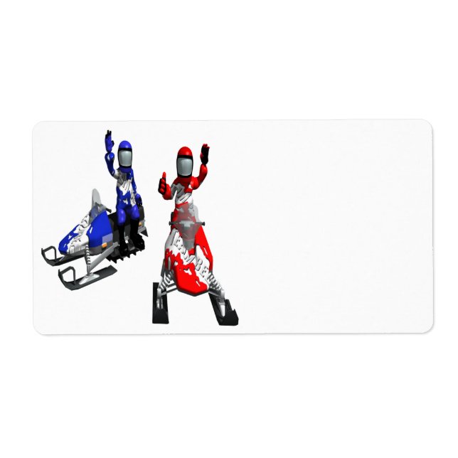 Snowmobile Rennen (Vorne)