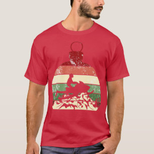 Snowmobile Retro Vintage Weihnachten T-Shirt