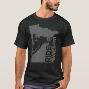 Snowmobile Ride Minnesota Schneemobil Schlitten T-Shirt