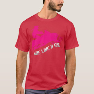Snowmobile Rider Girl Snowmobiling Etreme Winter S T-Shirt