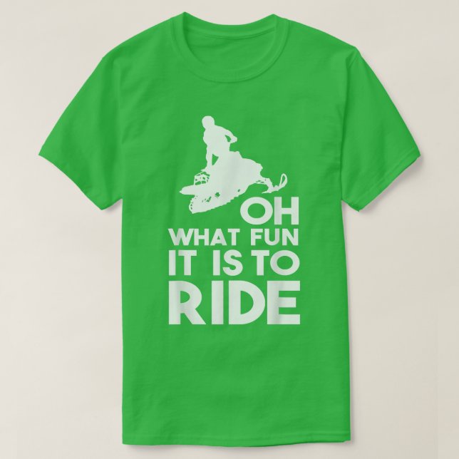 Snowmobile Riding T-Shirt (Design vorne)