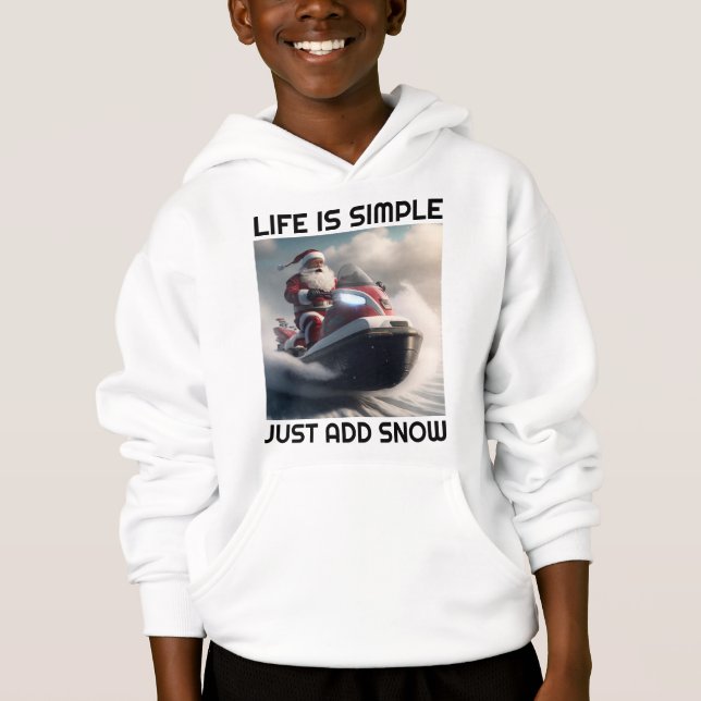 SNOWMOBILE SANTA SNOW LOVER T - SHIRT T - SHIRT (Vorderseite)