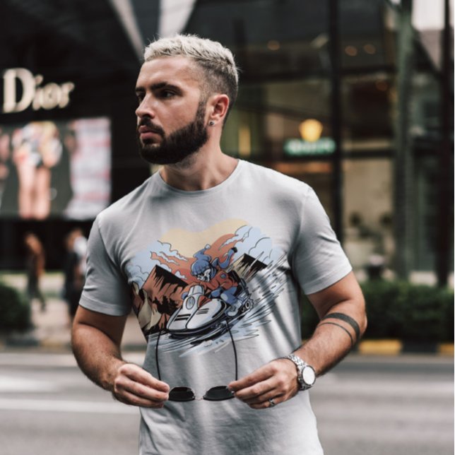 Snowmobile Skelett T-Shirt (Von Creator hochgeladen)