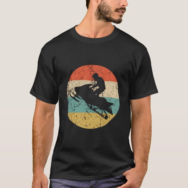 Snowmobile Style Snowmobiling T-Shirt (Vorderseite)
