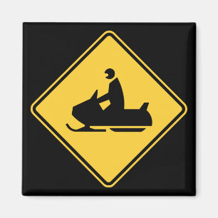 Snowmobile-Symbol Magnet