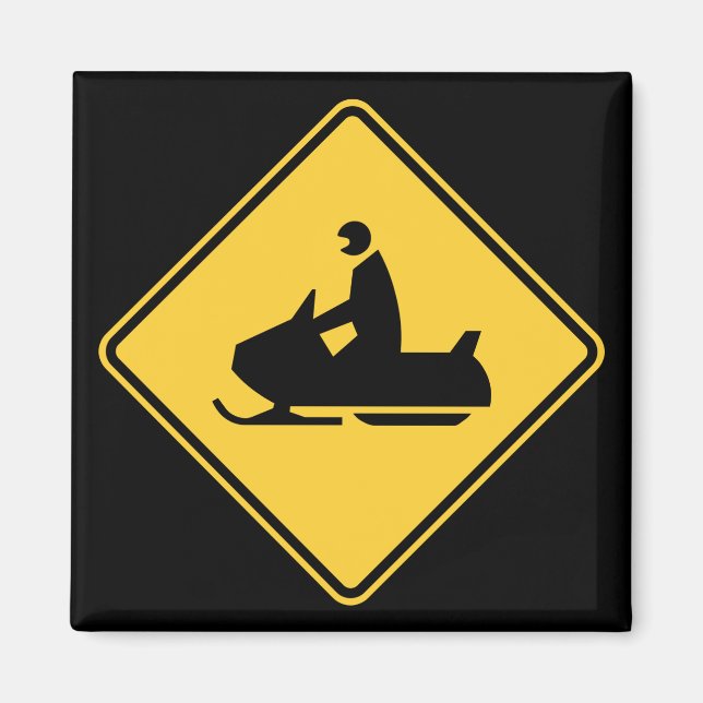Snowmobile-Symbol Magnet (Vorne)