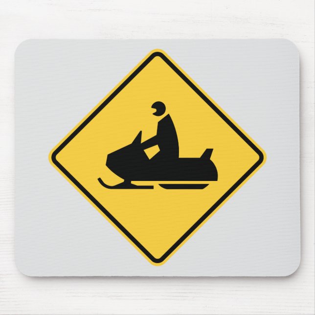 Snowmobile-Symbol Mousepad (Vorne)