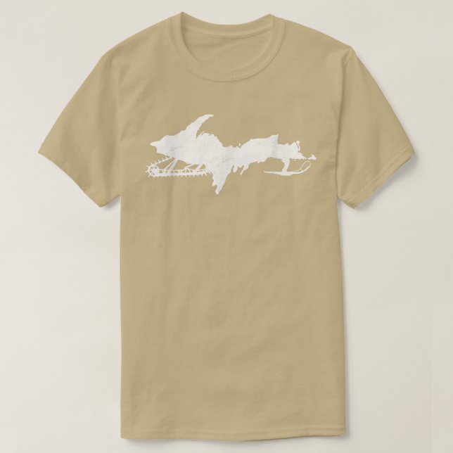 Snowmobile Upper Michigan  UP Upper Peninsula  T-Shirt (Design vorne)