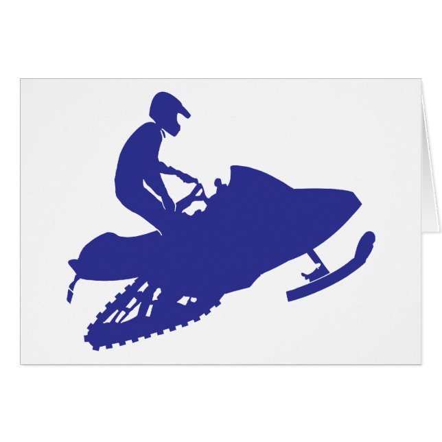 Snowmobiler/Navy Blue Sled (Vorderseite (Horizontal))