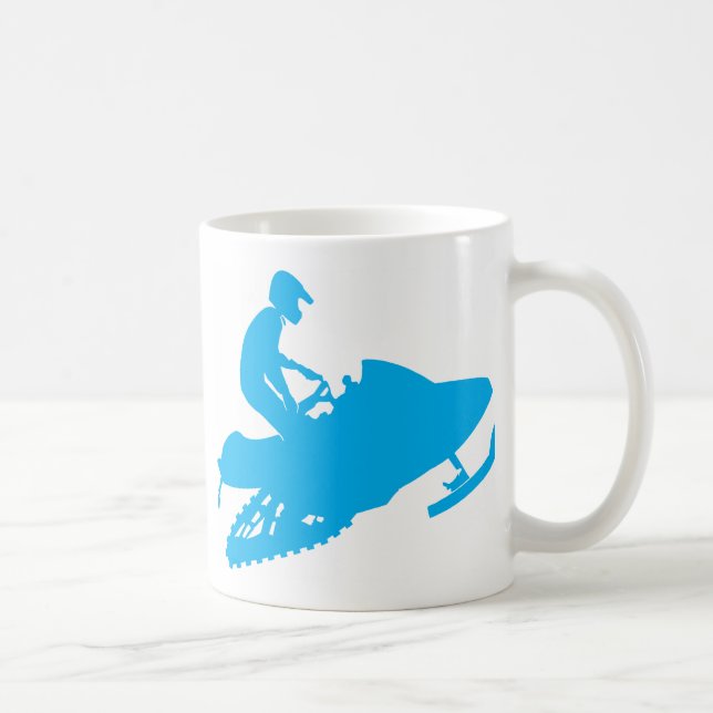 Snowmobiling Blue Sled Tasse (Rechts)