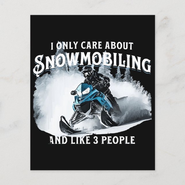 Snowmobiling Funny Snowmobile (Vorderseite)