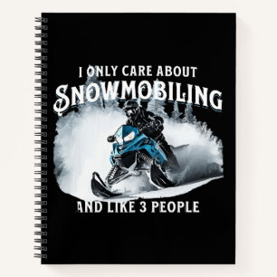 Snowmobiling Funny Snowmobile Notizbuch