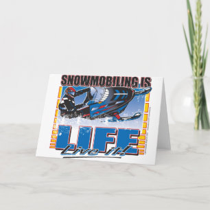 Snowmobiling ist Leben Karte