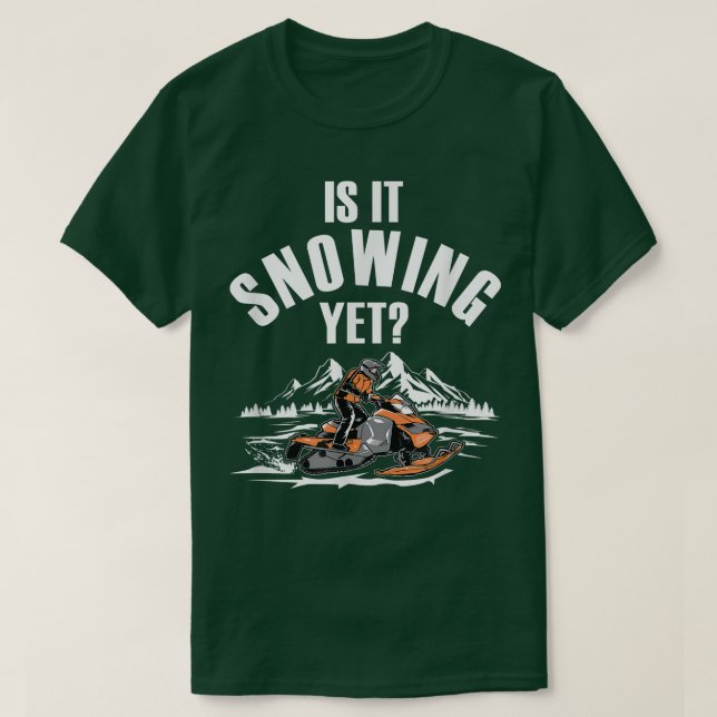 Snowmobiling Winter Snow Machine  Snowmobiler Snow T-Shirt (Design vorne)