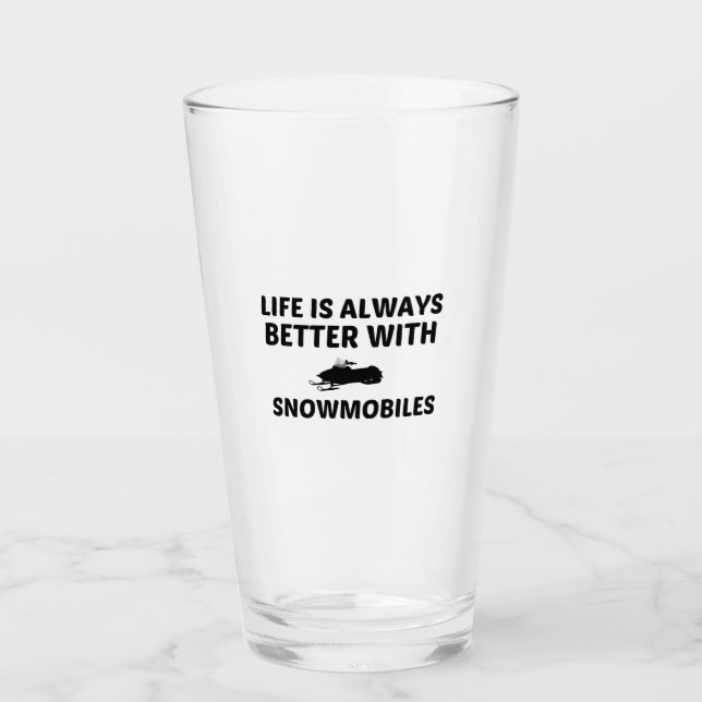 SNOWMOBILLEBEN IST BESSER GLAS (Vorderseite)