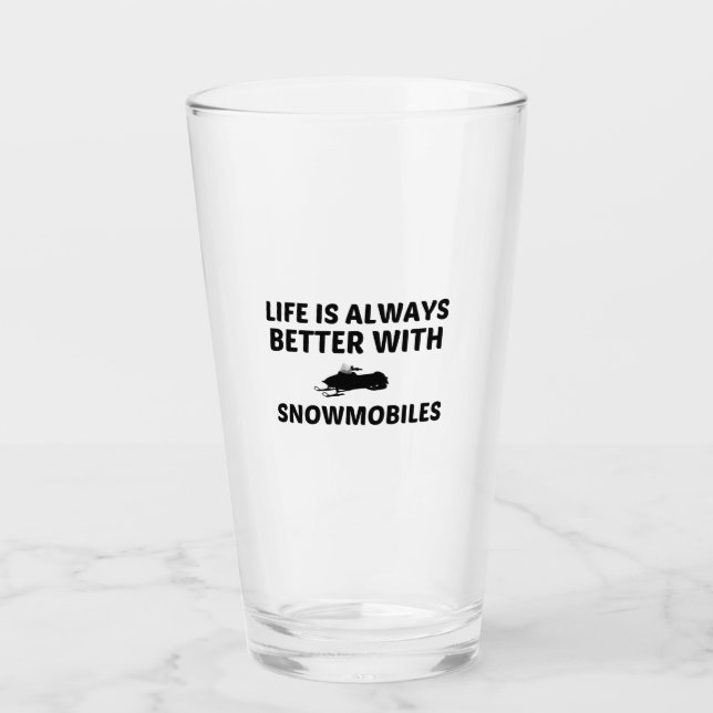 SNOWMOBILLEBEN IST BESSER GLAS (Vorderseite)