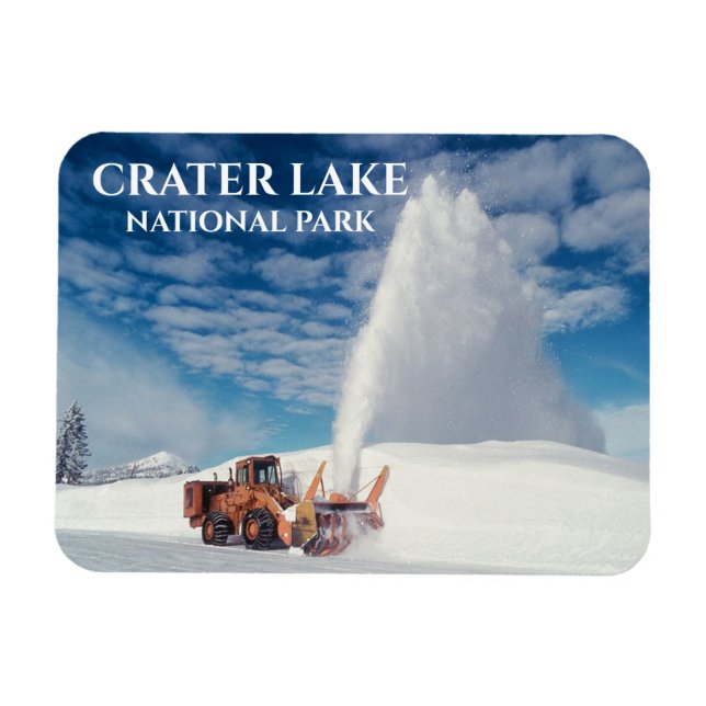 Snowplough Clearing Road, Crater Lake National Par Magnet (Horizontal)