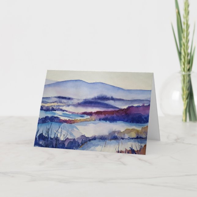 SNOWSCAPE BLANK - JEDER ANLASS CARD DANKESKARTE (Vorderseite)