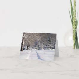 Snowscape Eine Grußkarte für die Urlaubssaison Karte