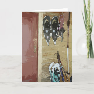 Snowshoe-Feiertags-Karte Feiertagskarte