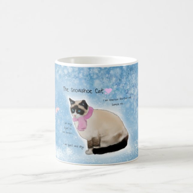 Snowshoe-Katzen-Tasse Kaffeetasse (Mittel)