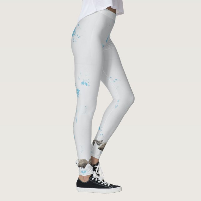 Snowshoe Siamese Cat Prints Maureen Girard Pet Mag Leggings (Rechts)