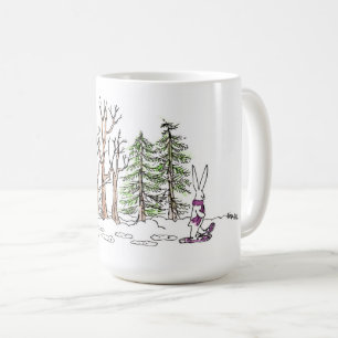 Snowshoeing Häschen-Tasse Kaffeetasse