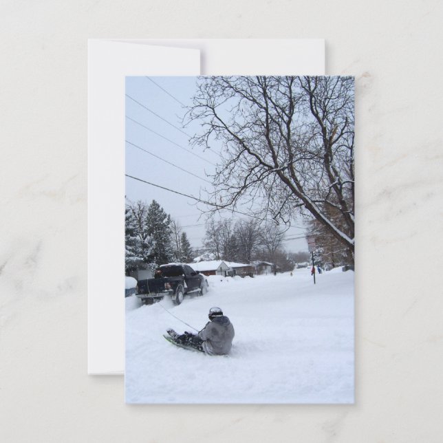 Snowtubing. Winterspass. Einladung (Vorderseite)