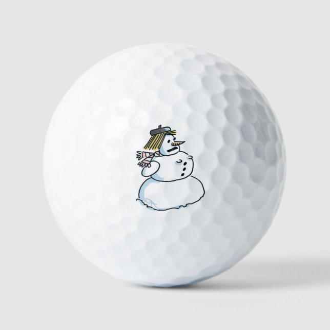 Snowwoman Wert Golfbälle 12 pk (Vorderseite)