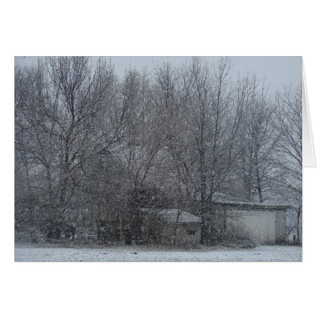 Snowy Barn (Vorderseite (Horizontal))