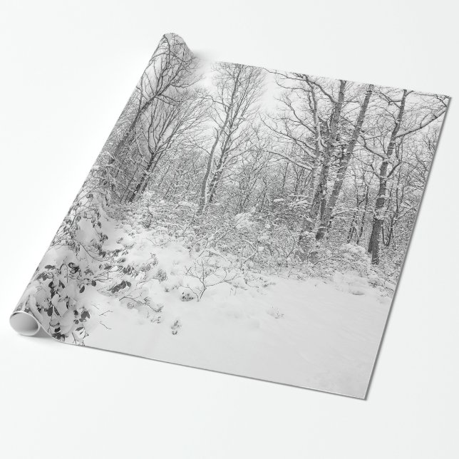Snowy-Bäume im Poconos Geschenkpapier (Ungerollt)