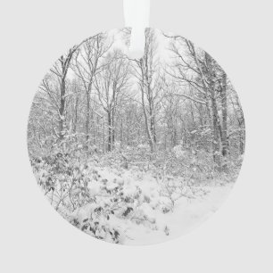 Snowy-Bäume im Poconos Ornament