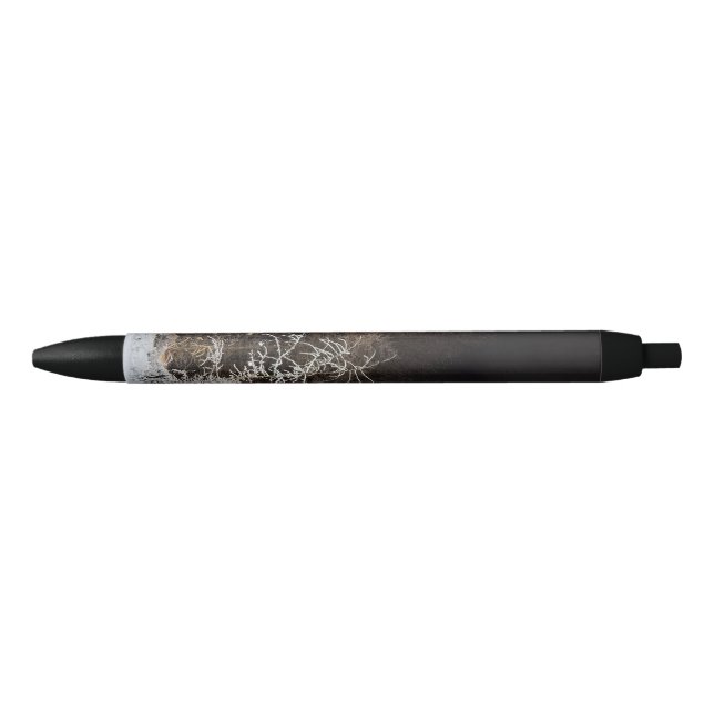 Snowy Black Night Forest Regular Pen Kugelschreiber (Vorderseite)