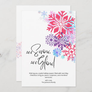 Snowy Bliss Weihnachtskarte Einladung