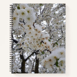 Snowy Blossom Spiral Notebook Notizbuch